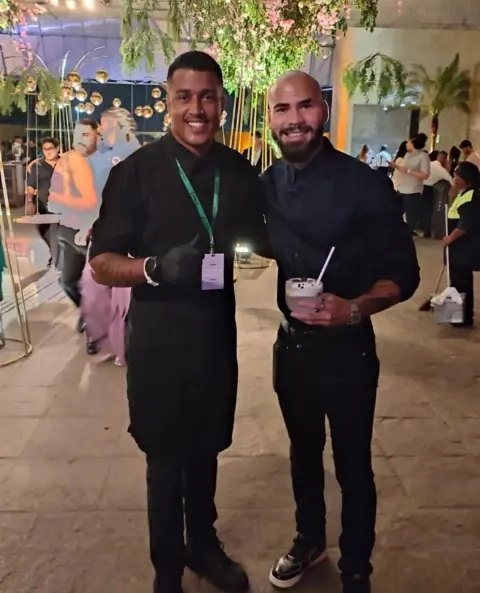 Peter Barman com Lucas Pedrosa